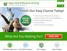 Tablet Screenshot of newyorkdefensivedriving.com